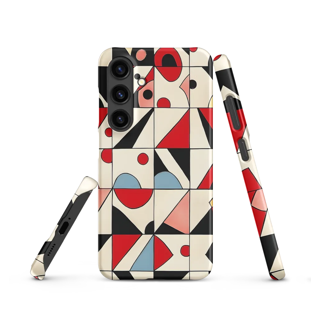 Dynamic Geometric Harmony | Phone Case |  S24 | Snap Case | Matte