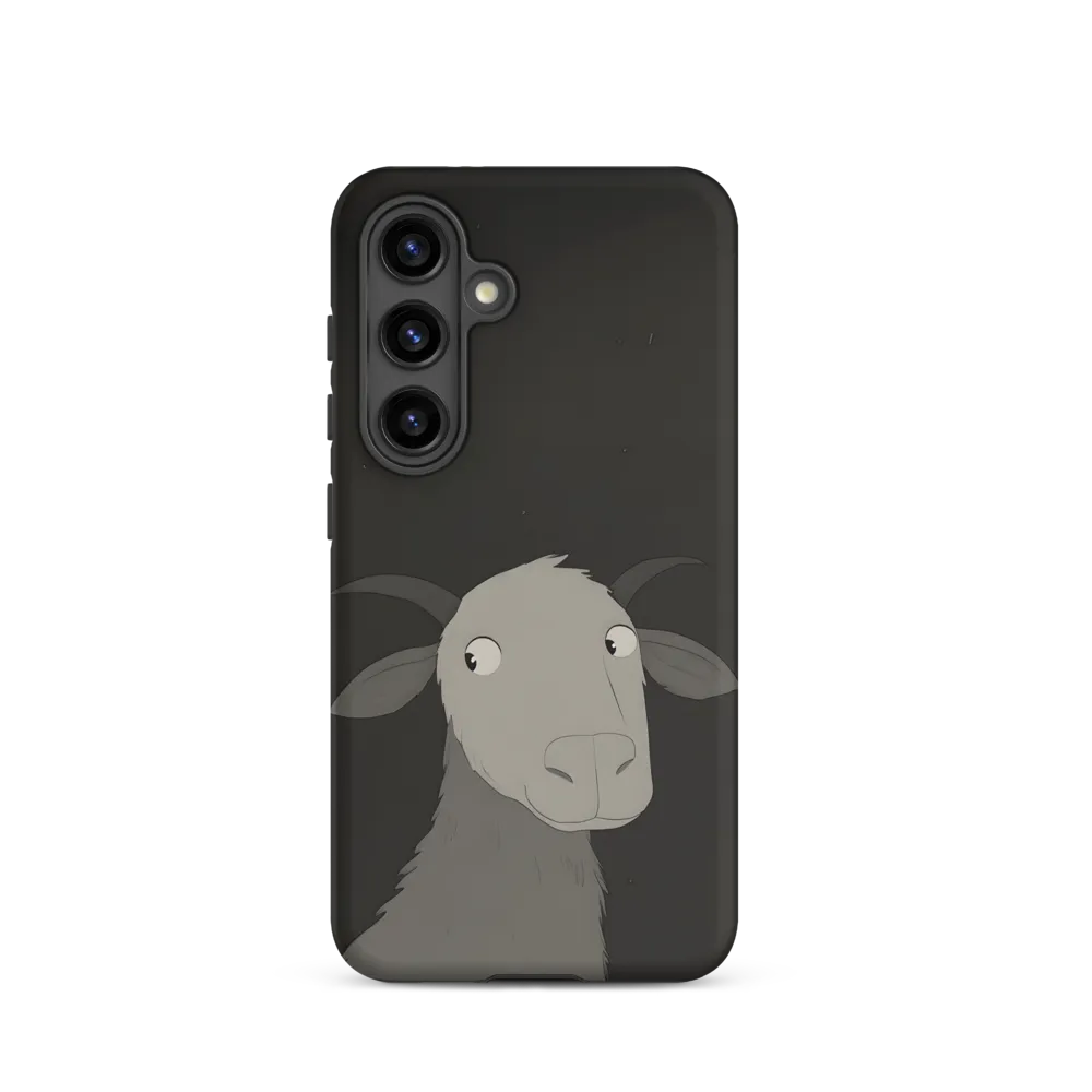 Whimsical Goat in Darkness