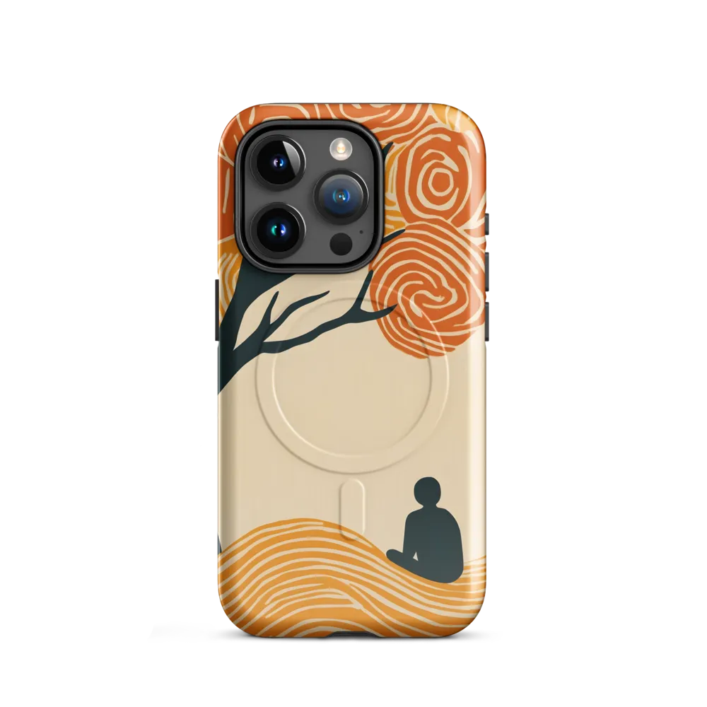 Silent Reflections under Swirling Leaves | Phone Case |  15 Pro | MagSafe® Tough Case | Glossy
