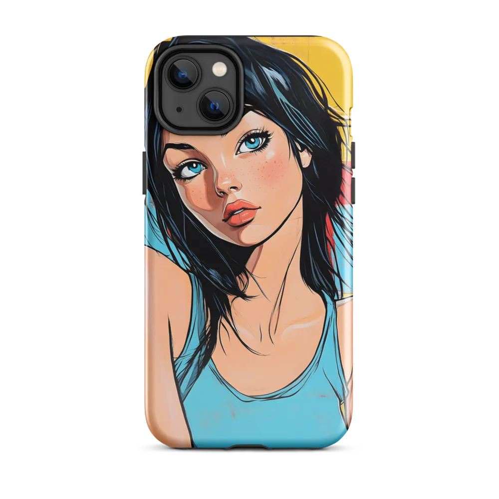 Vibrant Portrait of Modern Youth | Phone Case |  14 Plus | Tough Case | Glossy