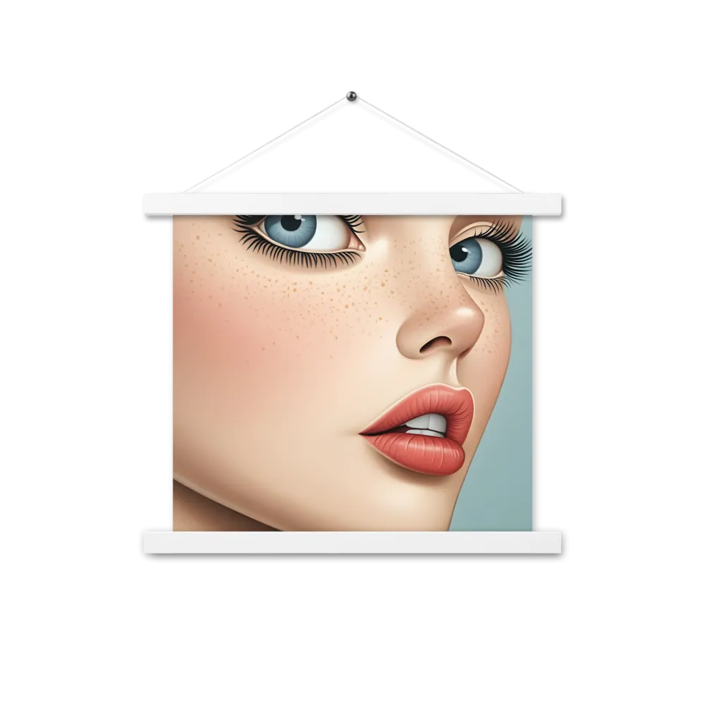 Intriguing Elegance | Poster With White Wood Hanger | 14″×14″