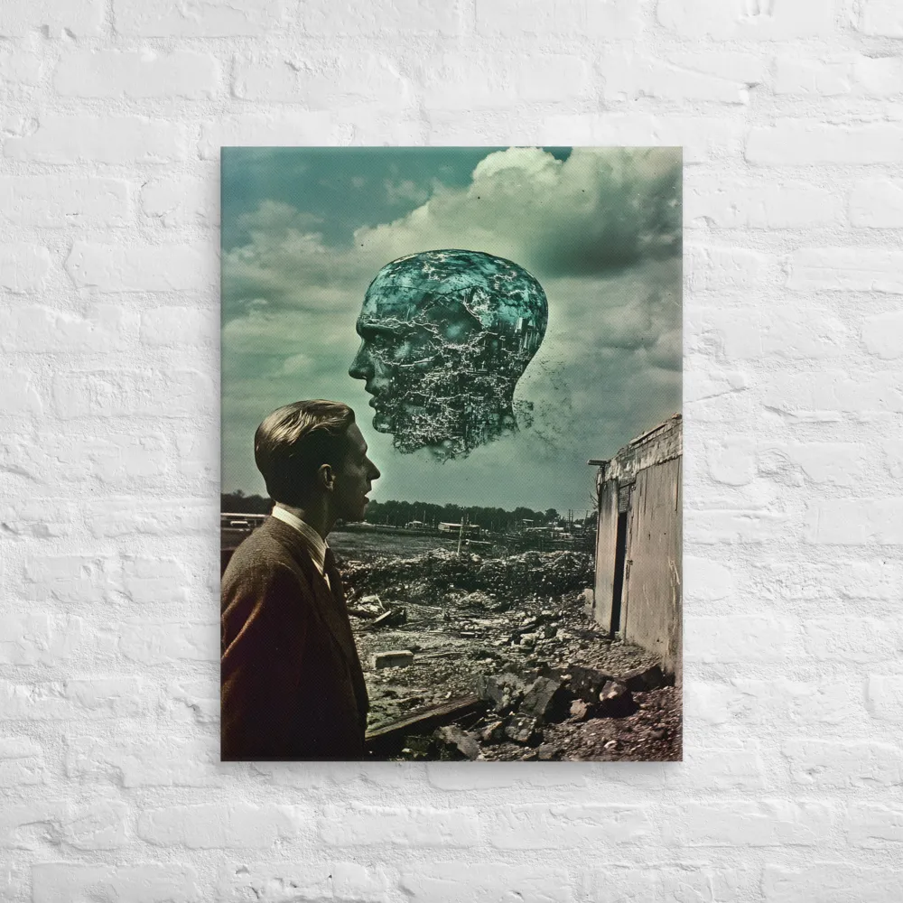 Ethereal Reflections: Identity in a Fragmented World | Canvas | 24″×32″