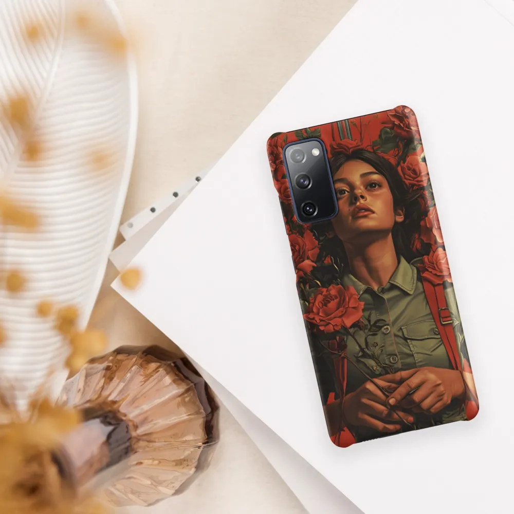 Harmony and Strength: A Portrait Among Roses