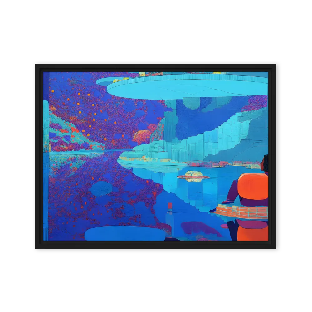 Reflections of Serenity | Canvas with Black Frame | 18″×24″