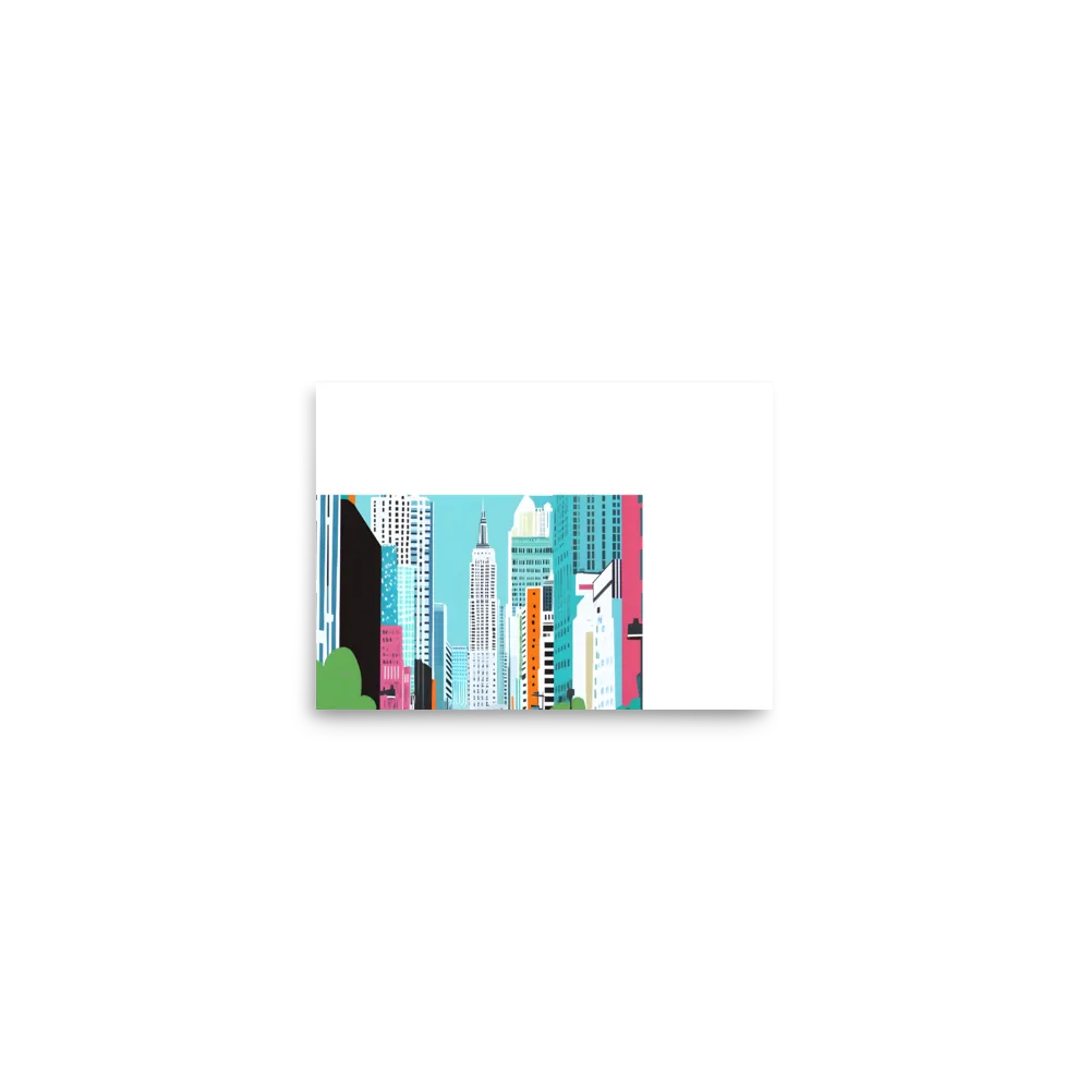 Urban Symphony: A Modern Cityscape | Poster | 5″×7″