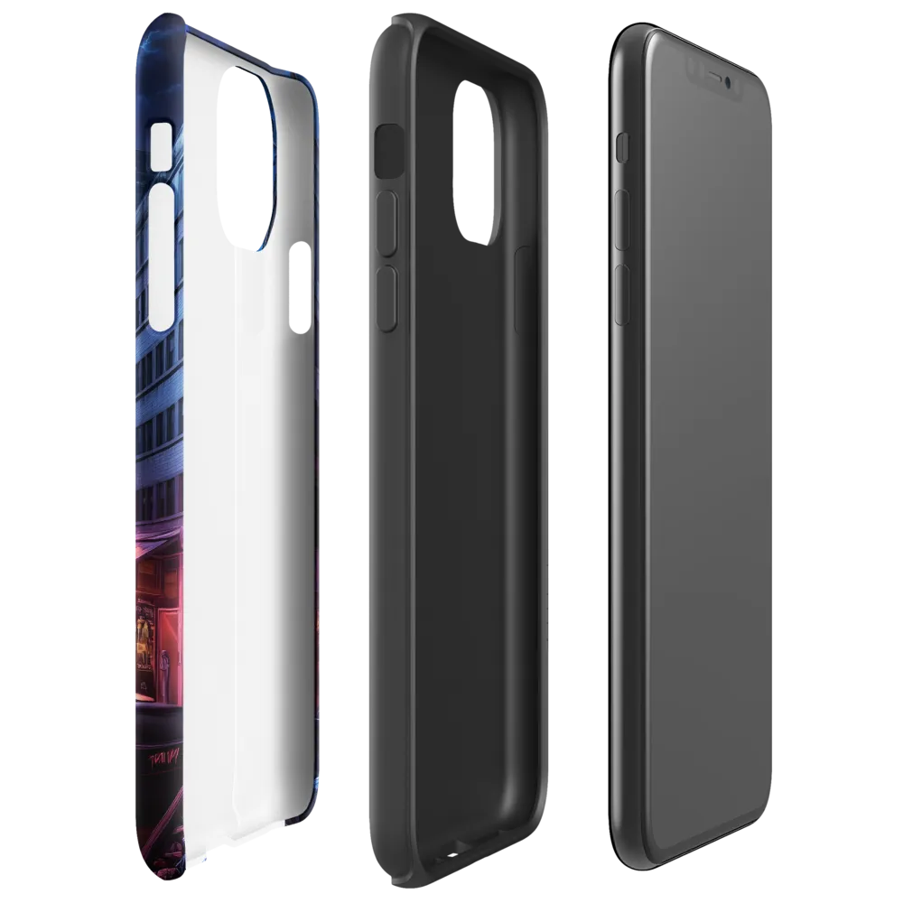 Urban Mystique: A Cyberpunk Night | Phone Case |  11 Pro Max | Tough Case | Glossy