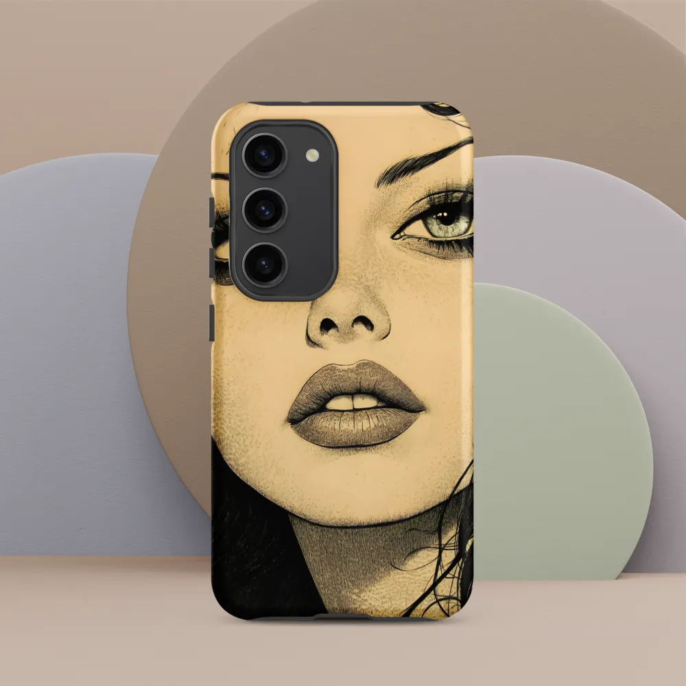 Enigmatic Gaze | Phone Case |  S23 | Tough Case | Matte