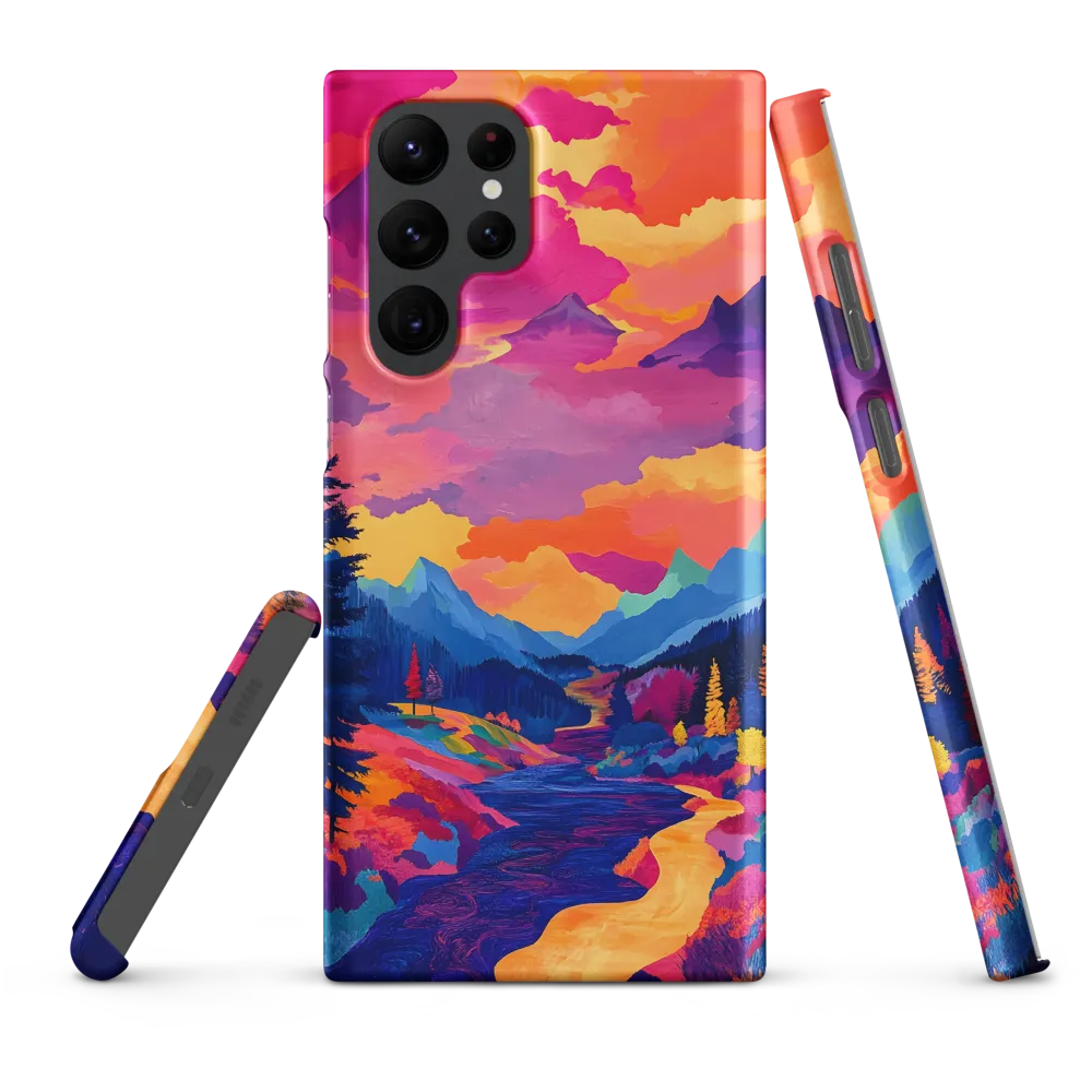 Radiant Serenity: A Surreal Landscape | Phone Case |  S22 Ultra | Snap Case | Matte