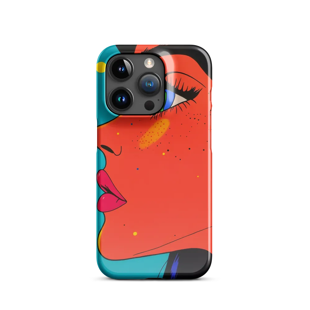 Vibrant Feminine Profile in Pop Art