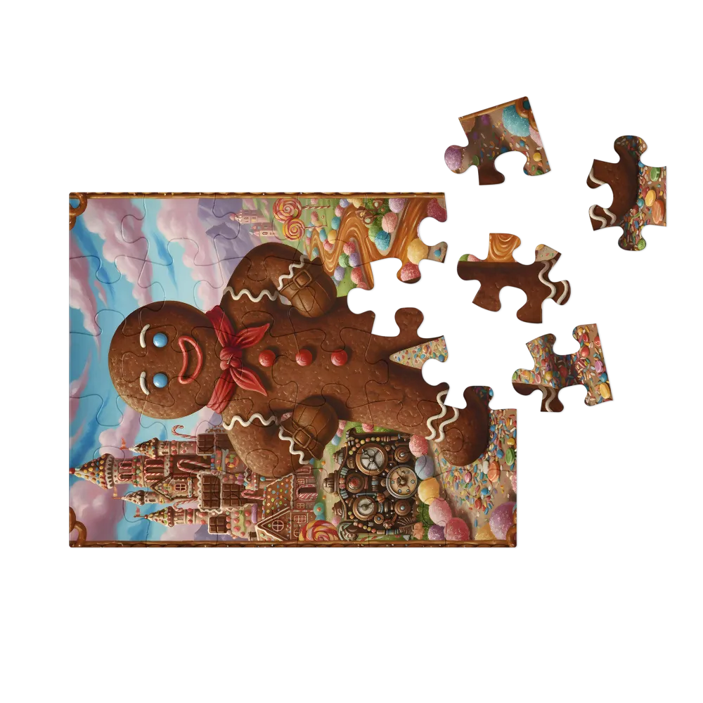 Gingerbread Guardian 
 Jigsaw Puzzle in Tin Box