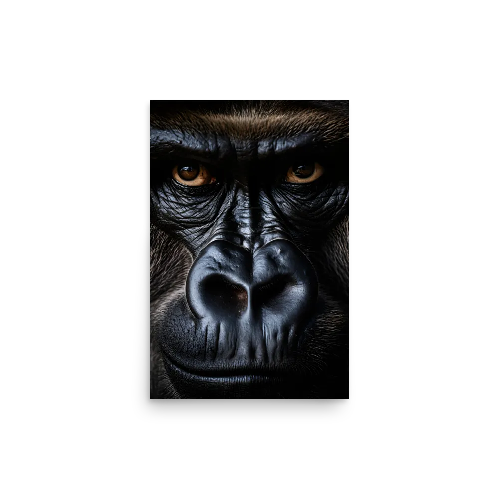 Gaze of the Wild: A Gorilla's Portrait | Poster | 12″×18″