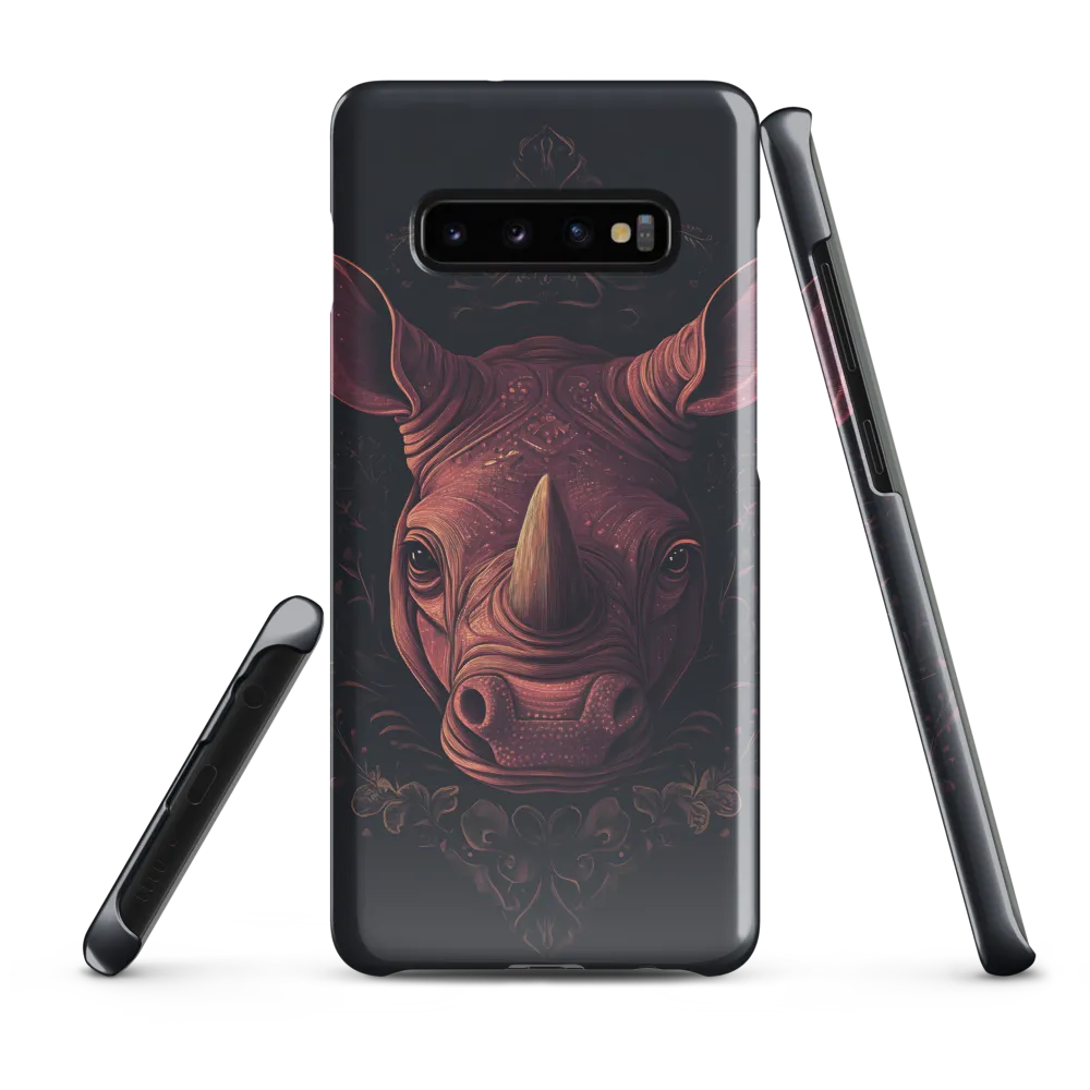 Regal Rhinoceros | Phone Case |  S10 Plus | Snap Case | Glossy