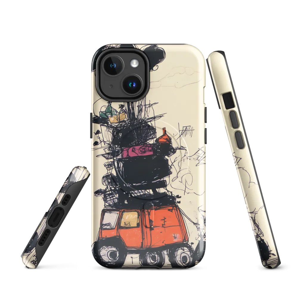 The Whimsical Hauler | Phone Case |  14 | MagSafe® Tough Case | Glossy