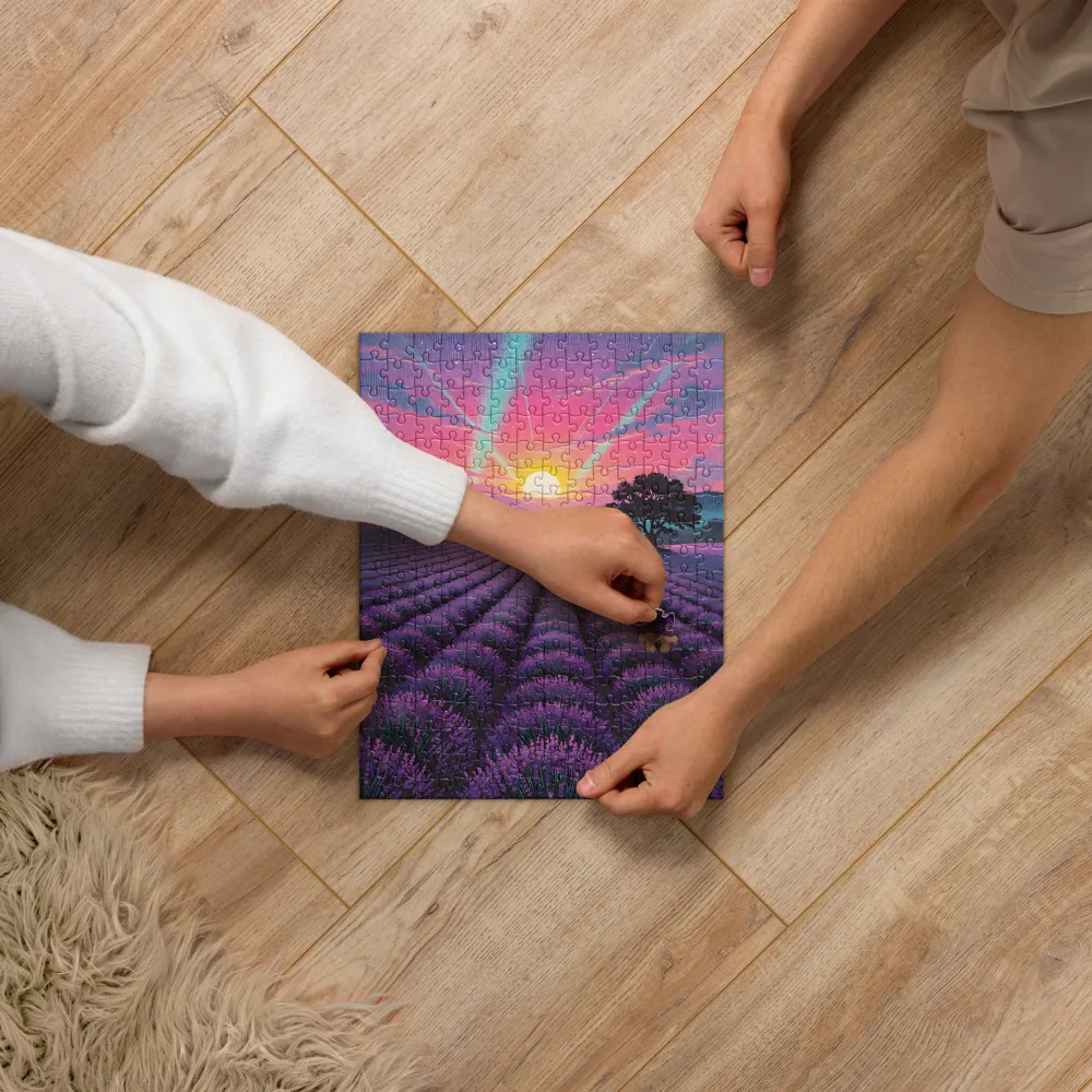 Lavender Sunset 
 Jigsaw Puzzle