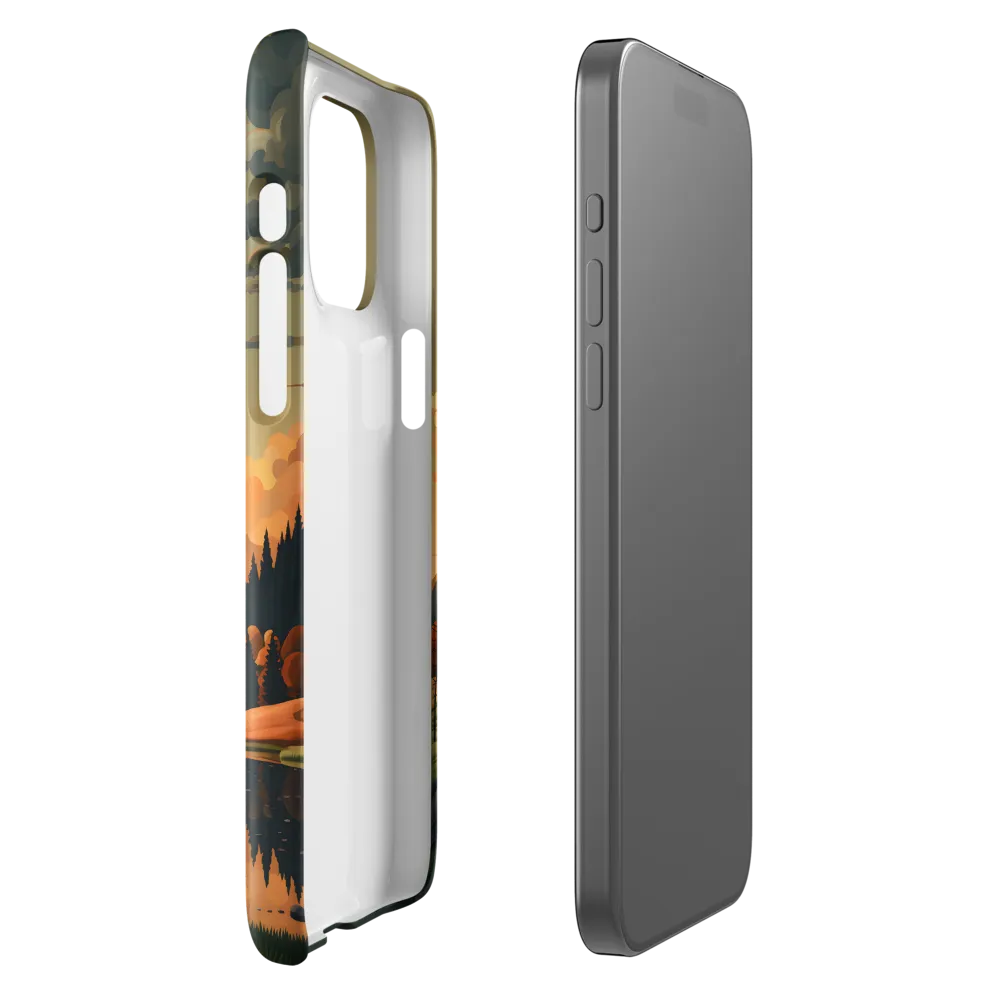 Whispers of Autumn: A Tranquil Evening | Phone Case |  15 Pro Max | Snap Case | Glossy