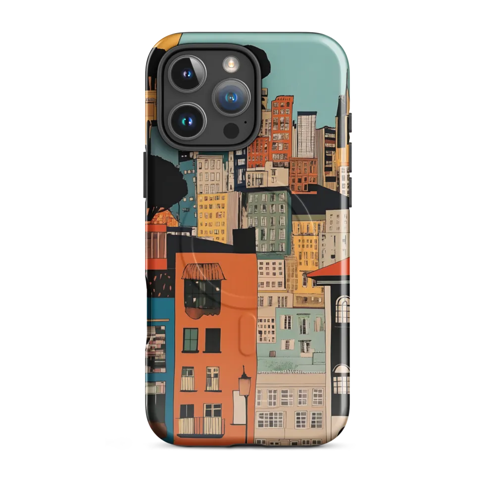 Urban Fusion: A Colorful Cityscape