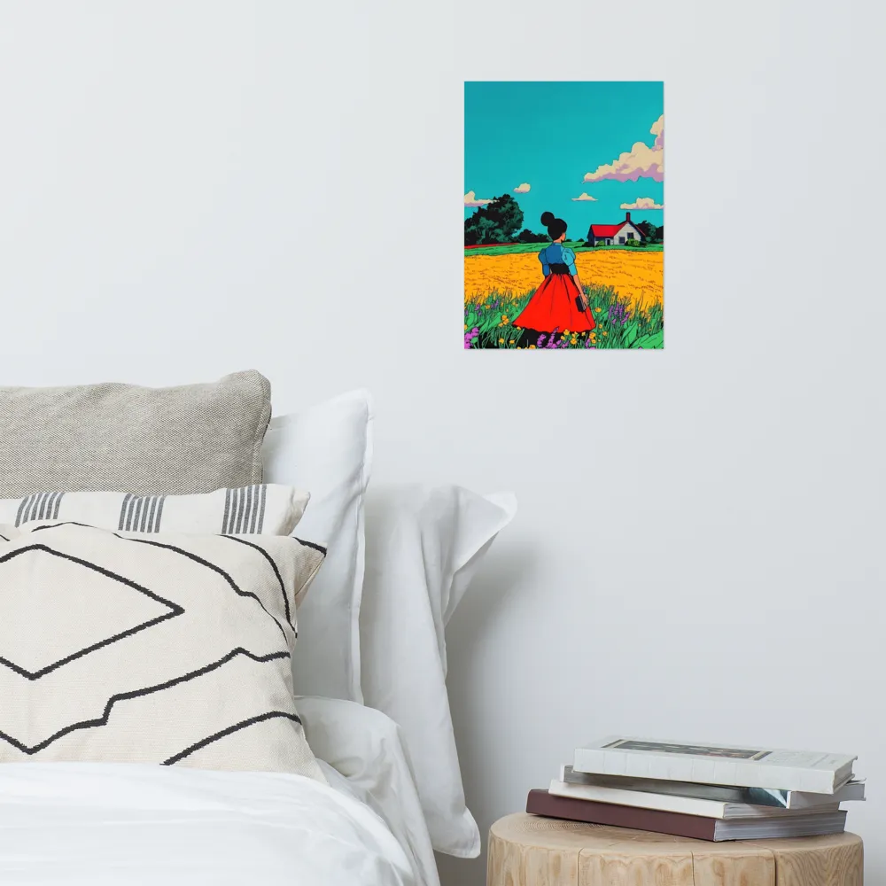 Whispers of a Sunlit Meadow | Poster | 12″×16″