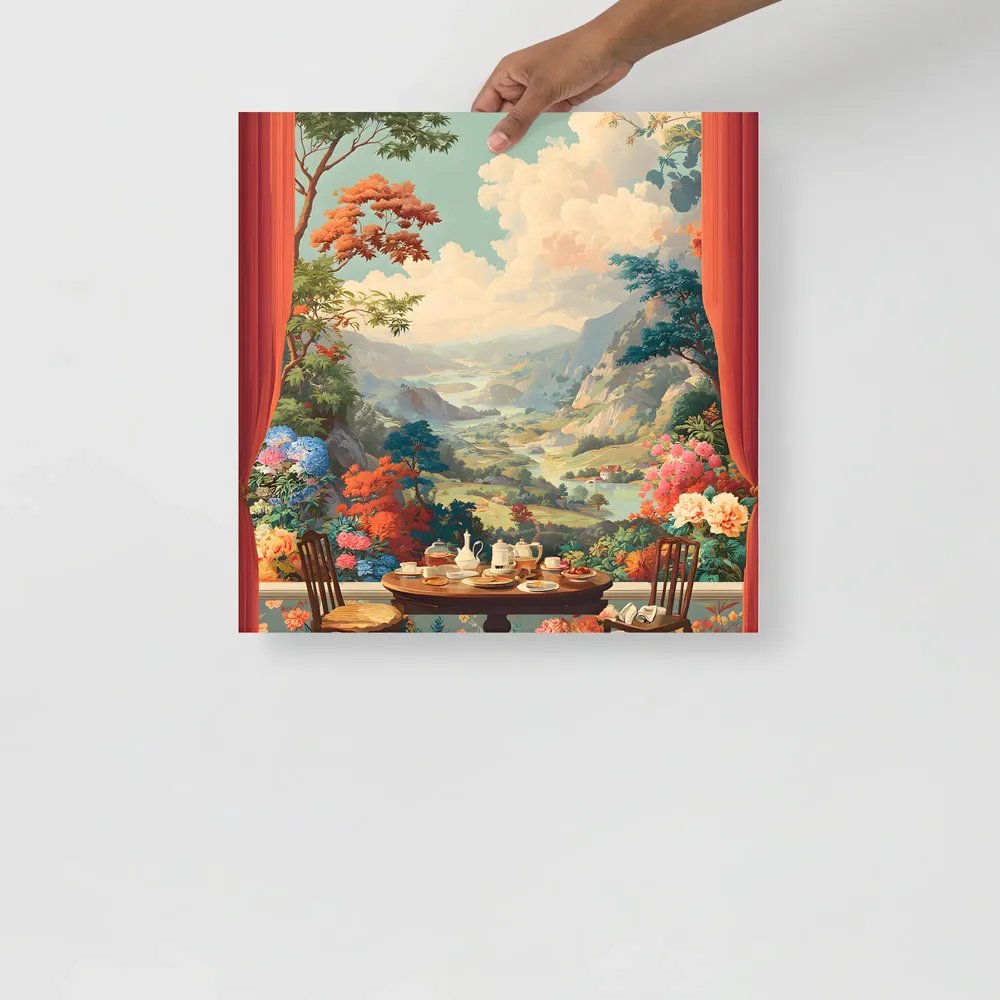 Tea-Time Overlook 
 Poster | 18″x 18″