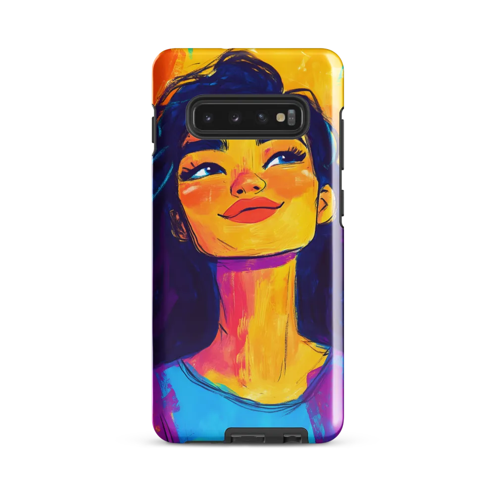 Radiant Joy: A Portrait of Confidence | Phone Case |  S10 Plus | Tough Case | Glossy