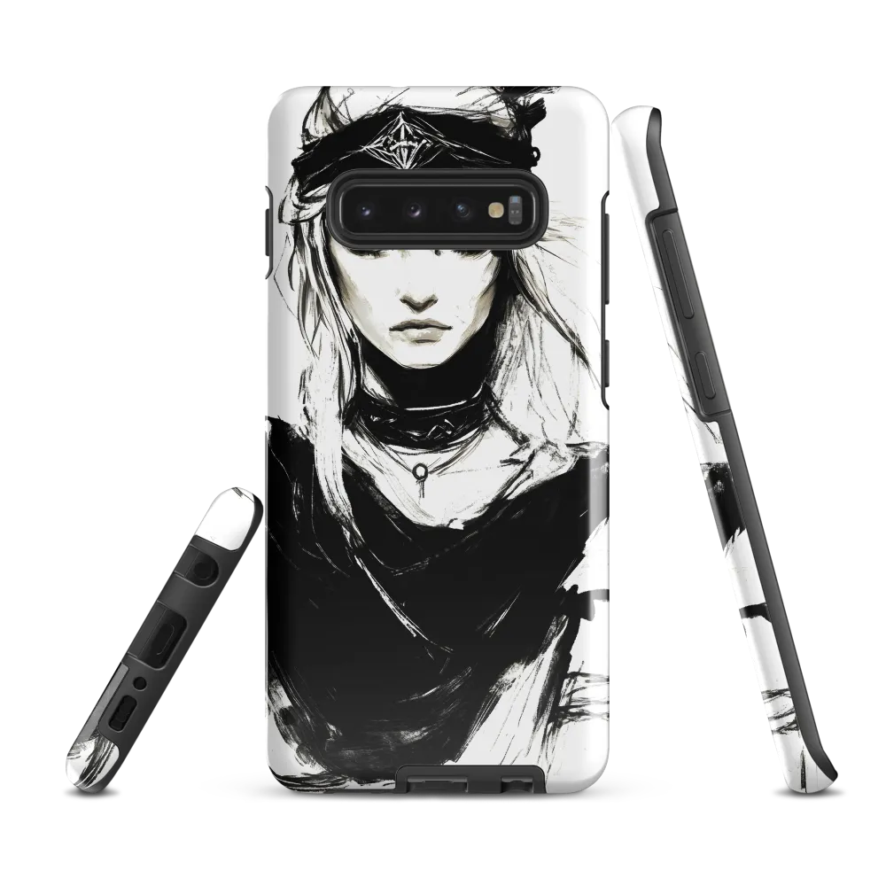 Intense Femininity in Monochrome | Phone Case |  S10 Plus | Tough Case | Glossy