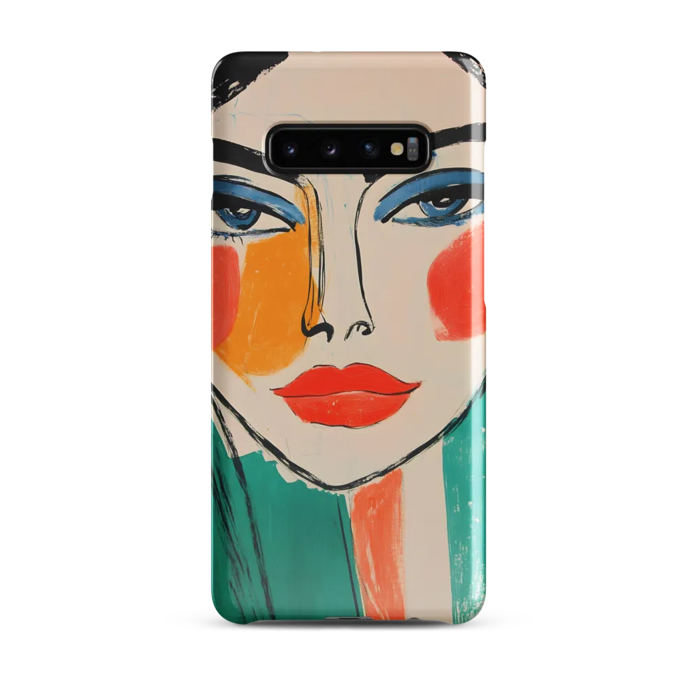 Vivid Portrait of a Modern Muse | Phone Case |  S10 Plus | Snap Case | Glossy