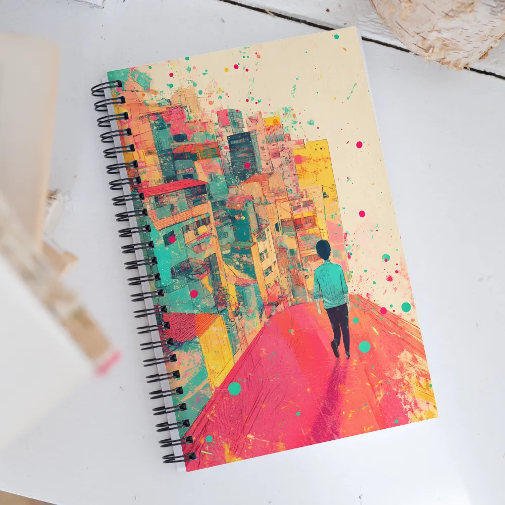 Urban Dreams: A Journey Through Color | Spiral Notebook