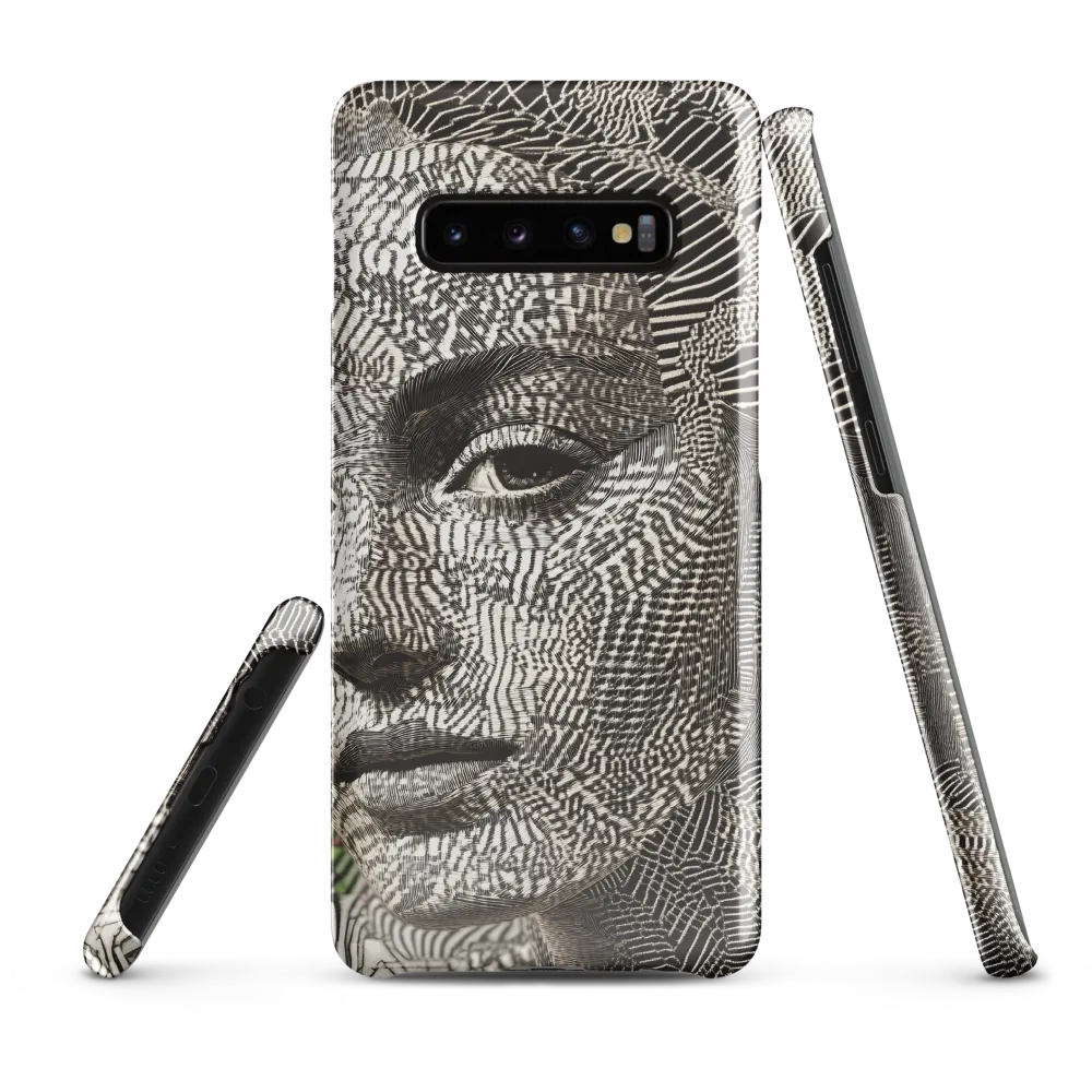 Intricate Patterns of the Human Face | Phone Case |  S10 Plus | Snap Case | Glossy