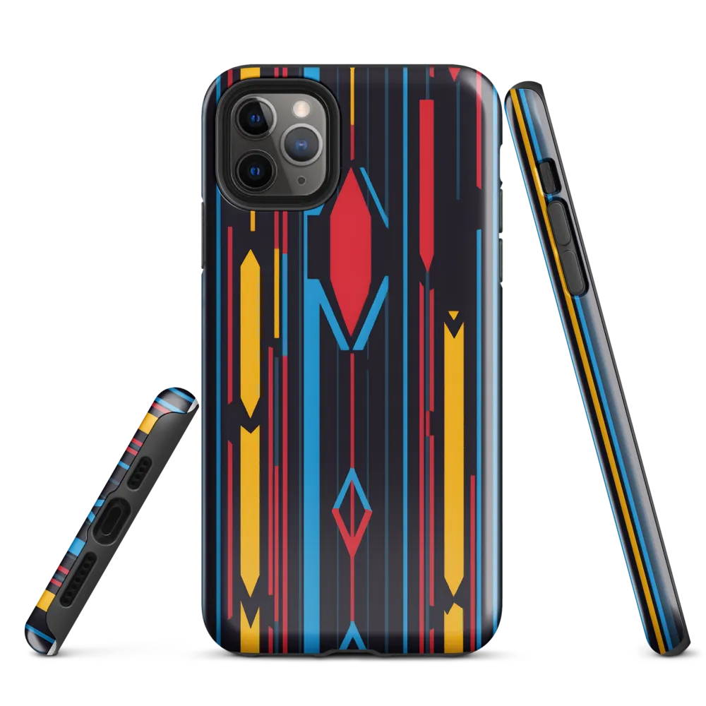 Dynamic Geometric Harmony | Phone Case |  11 Pro Max | Tough Case | Glossy