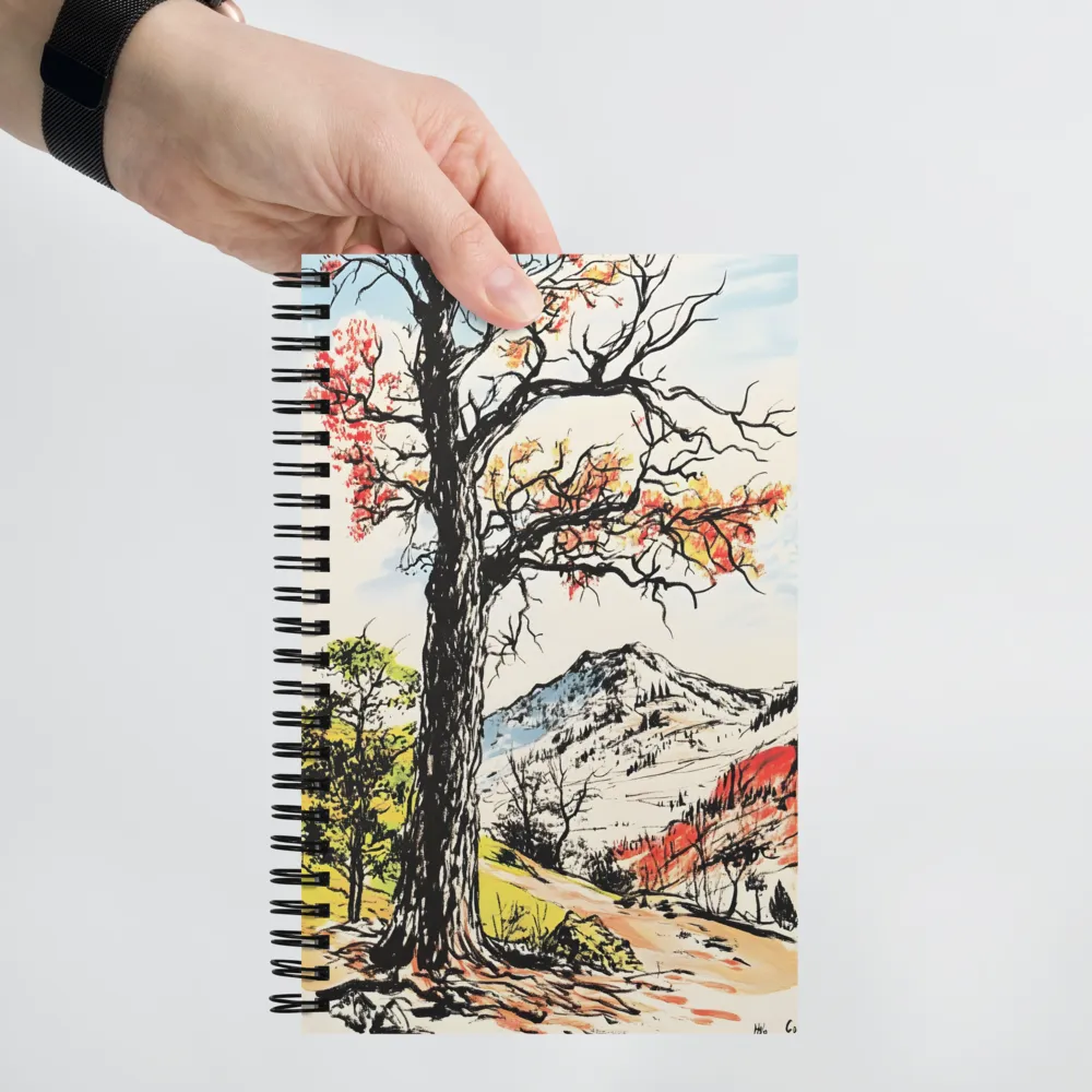 Autumn Majesty: The Guardian Tree | Spiral Notebook