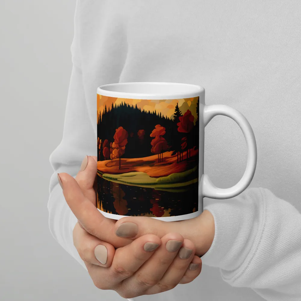 Whispers of Autumn: A Tranquil Evening | Mugs | Multiple Sizes & Colors