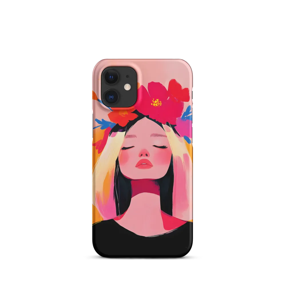 Floral Serenity | Phone Case |  12 Mini | Snap Case | Matte