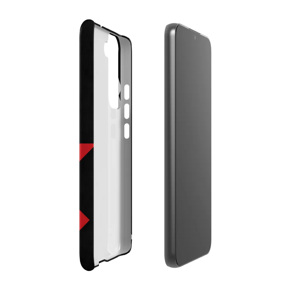 Geometric Symphony in Contrast | Phone Case |  S22 Plus | Snap Case | Matte