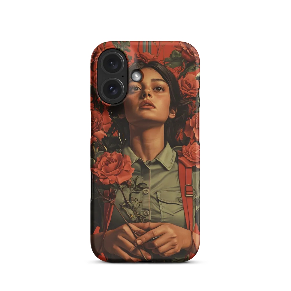 Harmony and Strength: A Portrait Among Roses
