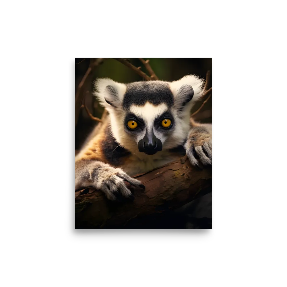 The Watchful Lemur | Poster | 8″×10″