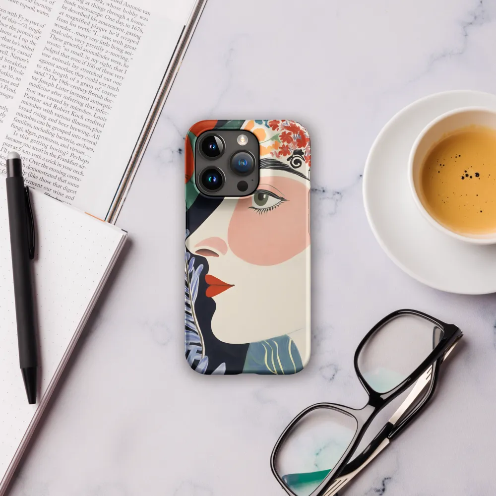 Floral Serenade: A Modern Portrait