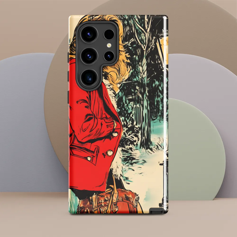 Winter Glamour in Red | Phone Case |  S24 Ultra | Tough Case | Glossy