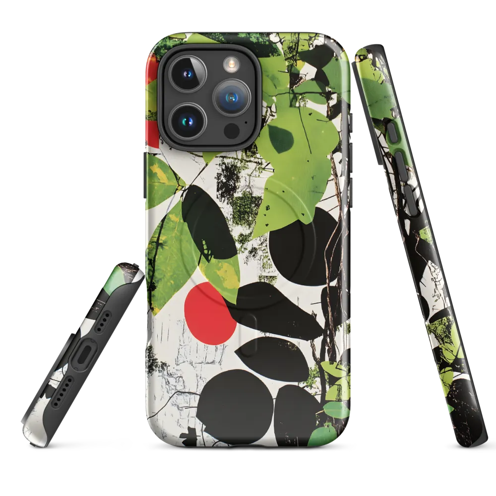 Nature's Geometry: A Contemporary Collage | Phone Case |  16 Pro Max | MagSafe® Tough Case | Glossy