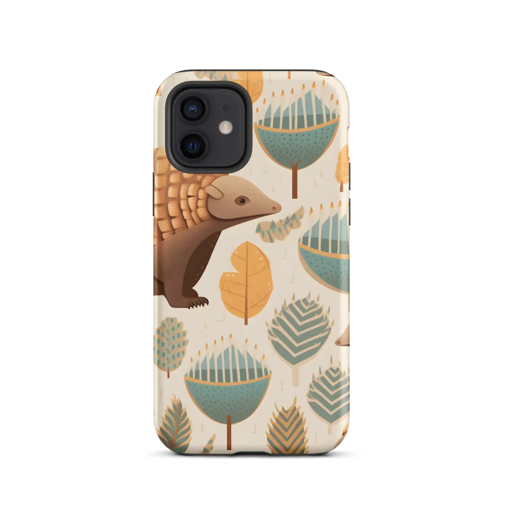 Pangolins in a Whimsical Habitat | Phone Case |  12 | Tough Case | Matte