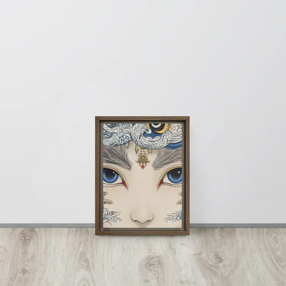 Guardian of Dreams | Canvas with Brown Frame | 9″×12″