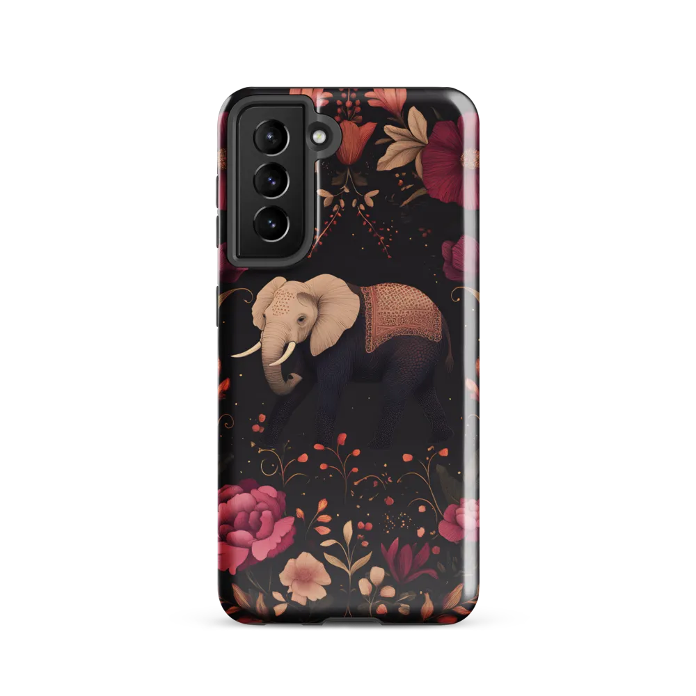 Whispers of the Wild: Elephants and Blooms