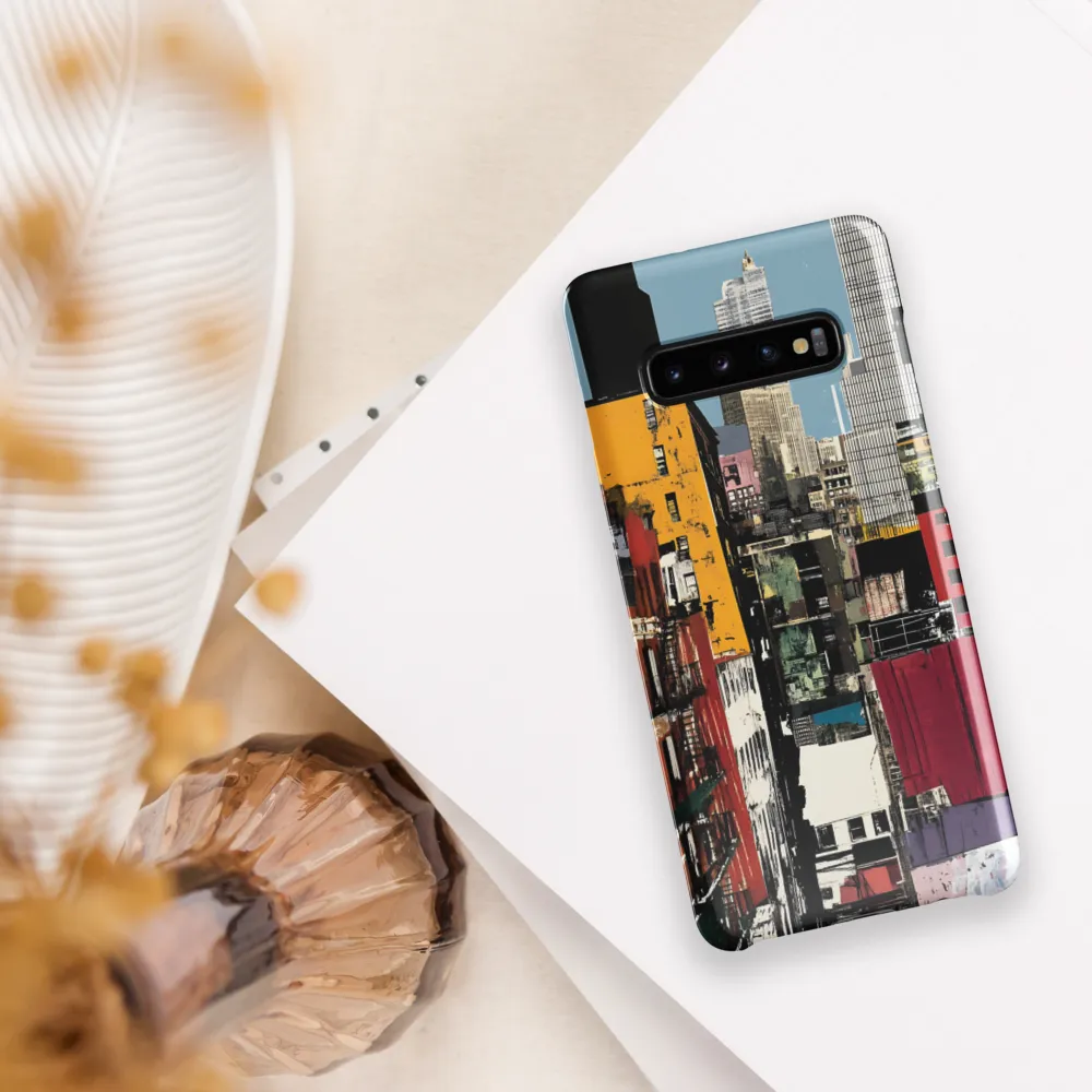 Urban Collage: A Vivid Cityscape | Phone Case |  S10 Plus | Snap Case | Glossy