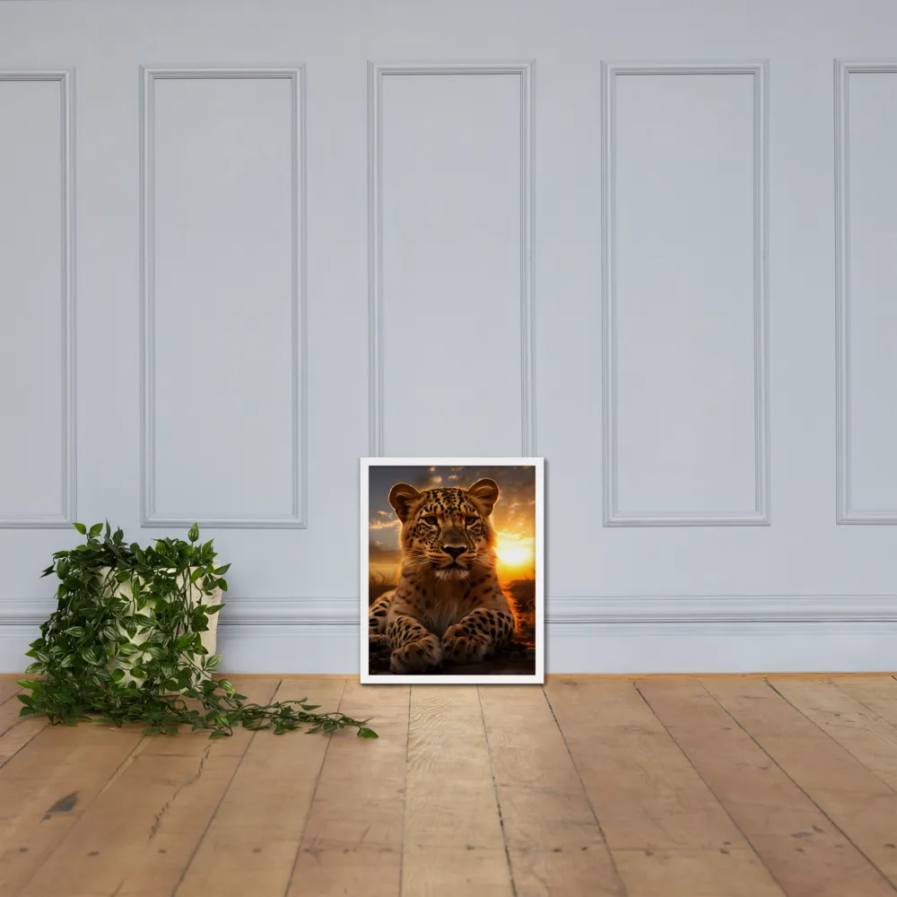 Regal Presence: The Leopard at Sunset