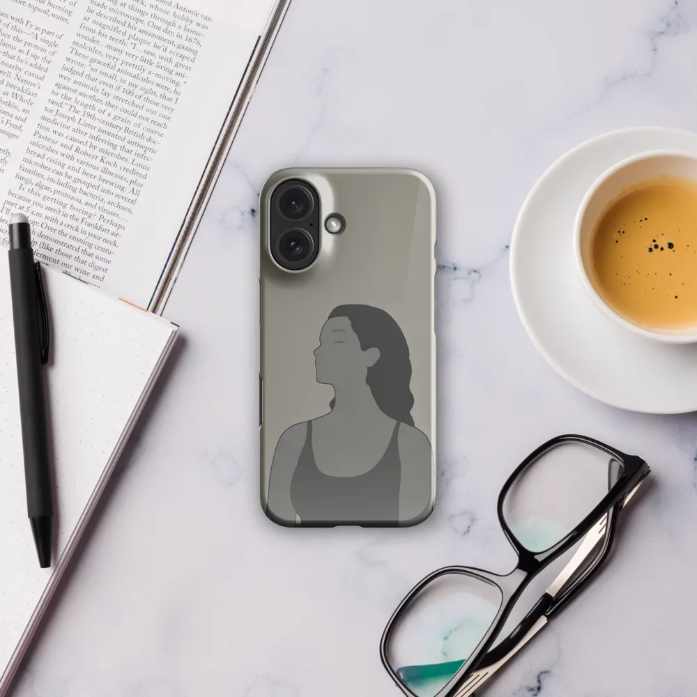 Serenity in Monochrome | Phone Case |  16 | Snap Case | Glossy