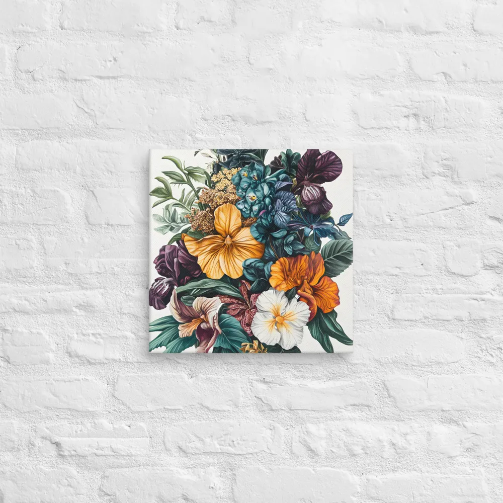 Floral Symphony | Canvas | 14″×14″