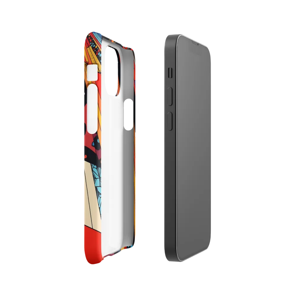 Urban Symmetry: A Dance of Geometry | Phone Case |  13 Mini | Snap Case | Matte
