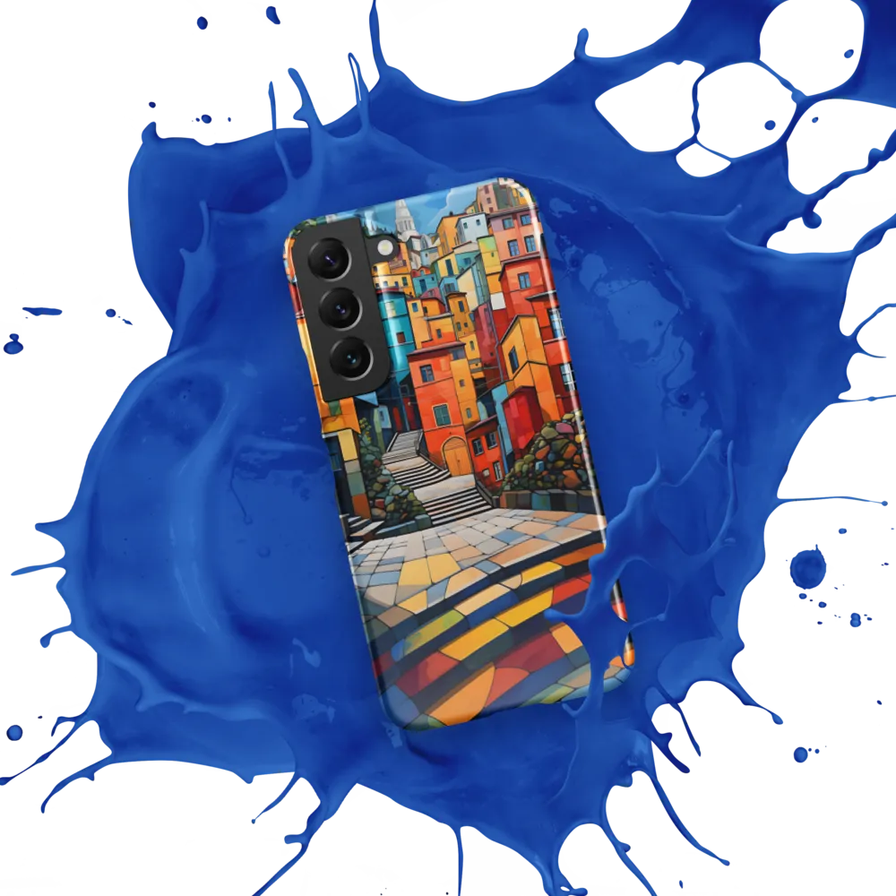 Vibrant Village: A Cubist Journey