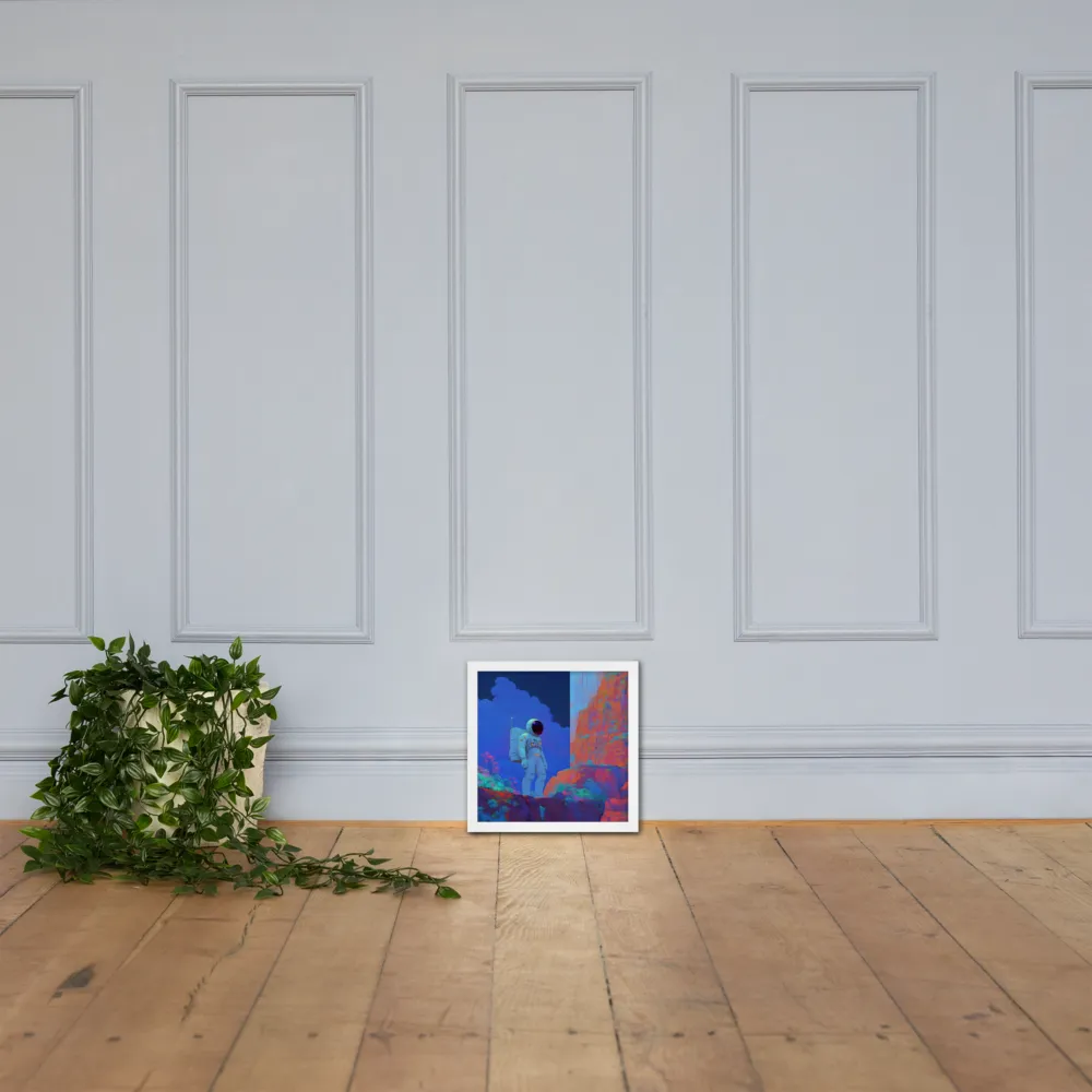 Interstellar Reflections | Poster with White Frame | 12″×12″