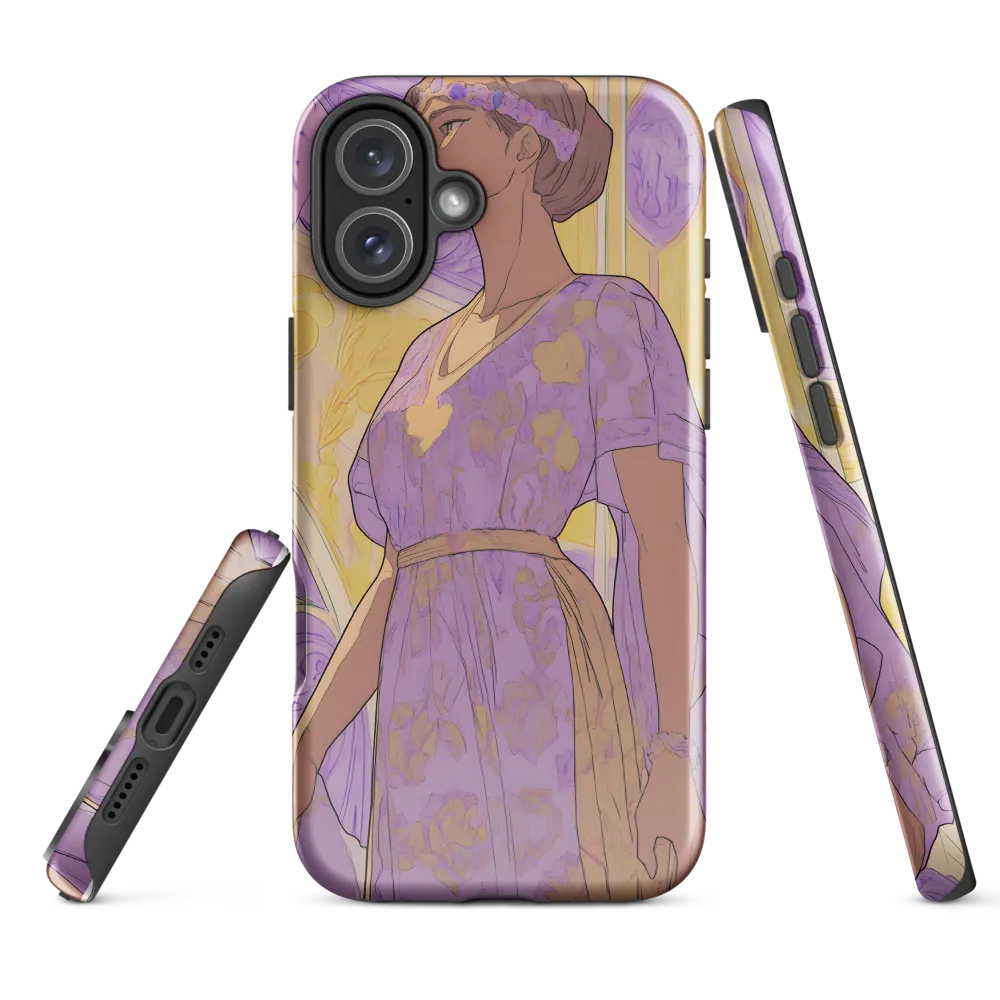 Elegance in Floral Harmony | Phone Case |  16 Plus | Tough Case | Glossy