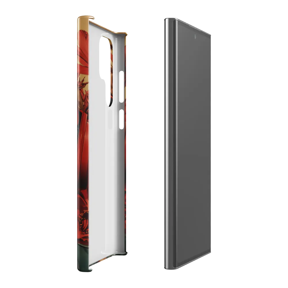 Defiant Portrait in a Floral Realm | Phone Case |  S22 Ultra | Snap Case | Glossy