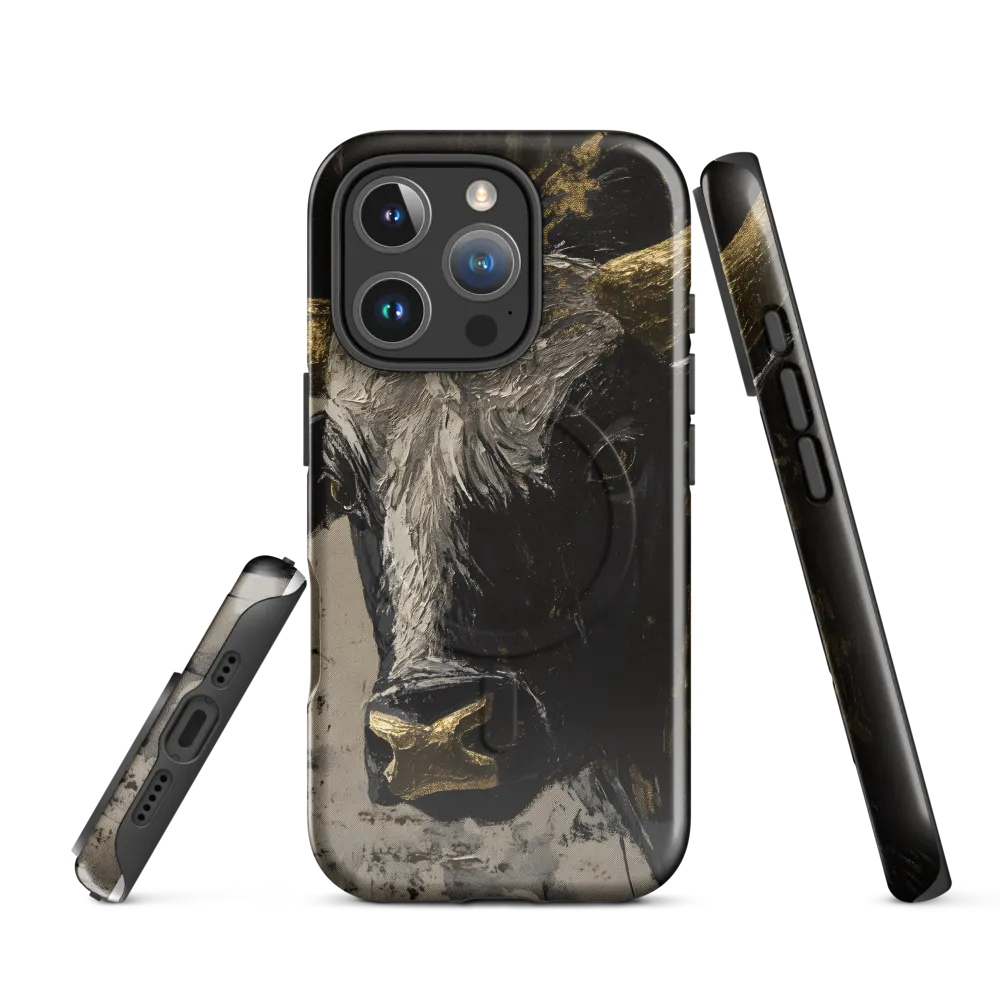 Majestic Bull: The Power in Black and Gold